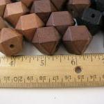 15 Wood Cube Beads Sampler ..